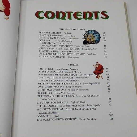 Vintage NORMAN ROCKWELL CHRISTMAS Book Charming Illustrations Music Poem Stories - Picture 9 of 16